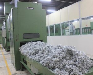 cotton waste to yarn